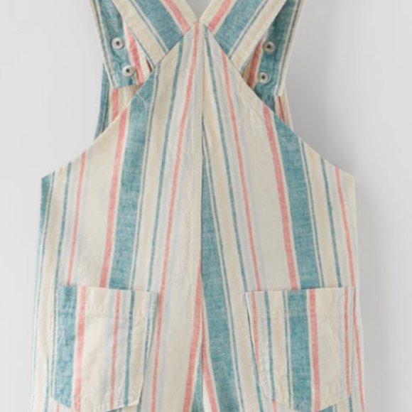 Zara COLORFUL STRIPED OVERALLS NWT - Picture 3 of 3